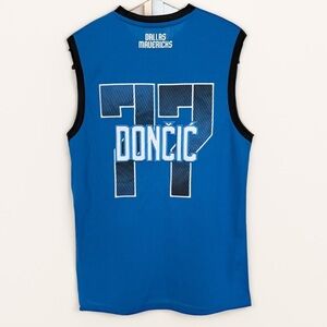 Dallas Mavericks Luka Dončić #77 Men's Blue Tank Top Jersey Size S NBA Official